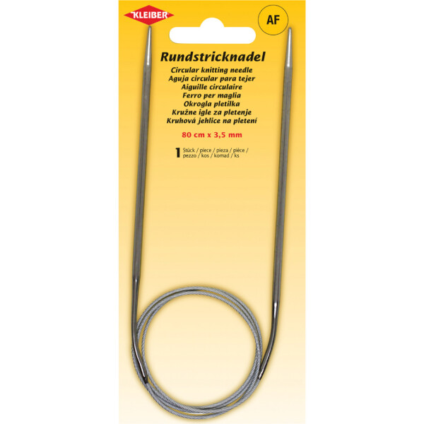 KLEIBER Rundstricknadel, 800 mm x 8,0 mm