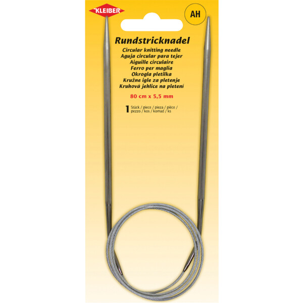 KLEIBER Rundstricknadel, 800 mm x 8,0 mm