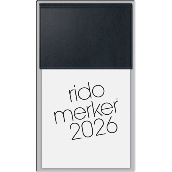 rido idé Tischkalender "Merker Miradur", 2026, schwarz