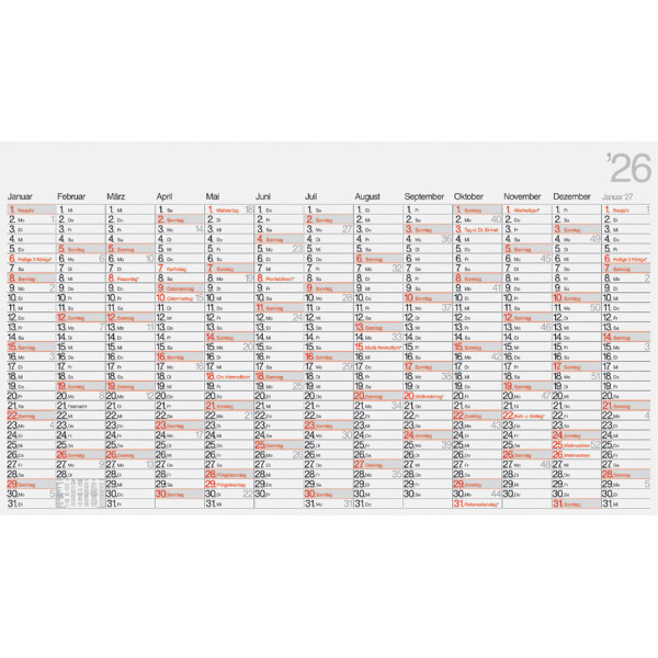 rido id&eacute; Wandkalender "Plakatkalender young design XL", 2027