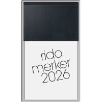 rido idé Tischkalender "Merker Miradur", 2027, dunkelblau