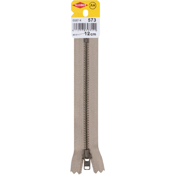 KLEIBER Reißverschluss, Metall, Länge: 140 mm, schwarz