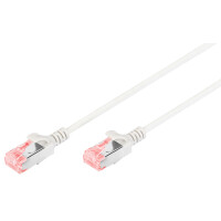 DIGITUS Slim Patchkabel, Kat. 6, U UTP, 1,0 m, grau