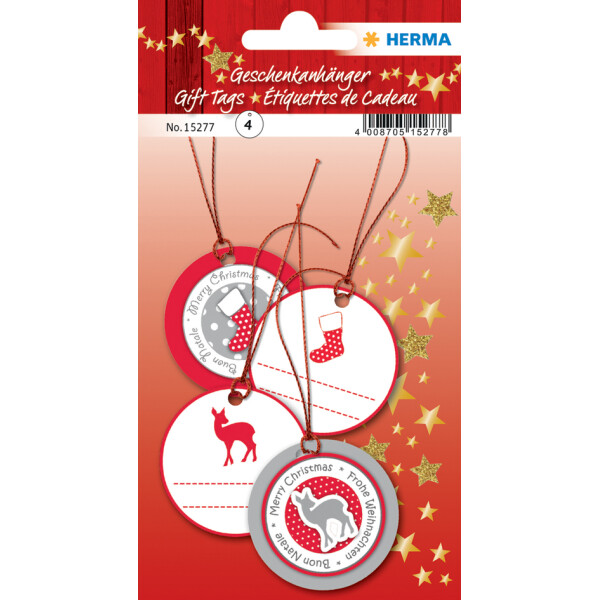 HERMA Weihnachts-Geschenkanhänger "Xmas"
