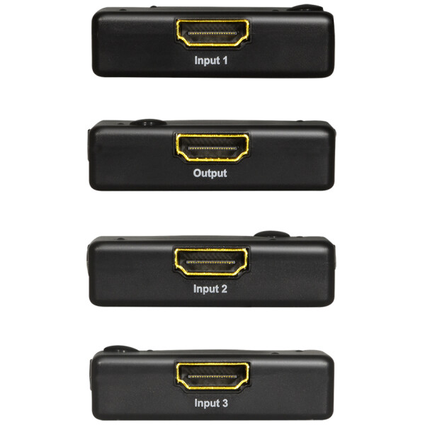 LogiLink Full HD Mini HDMI Switch, 3-fach, schwarz
