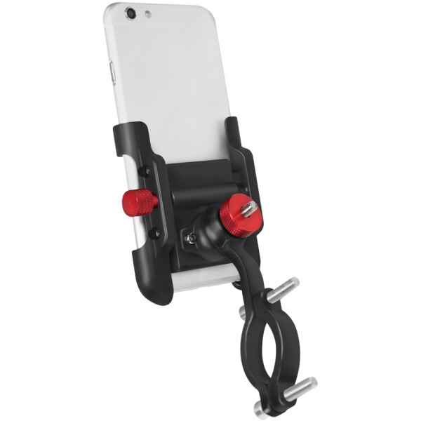 LogiLink Fahrrad-Smartphonehalterung, gerade, schwarz rot