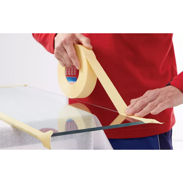 tesa Maler Krepp 4322 Papierabdeckband, 19 mm x 50 m