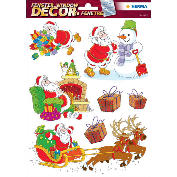 HERMA Weihnachts-Fensterbild "Sterne", silber