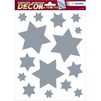 HERMA Weihnachts-Fensterbild "Sterne", silber