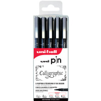 uni-ball Fineliner PIN PF "Brush Art", 5er Set