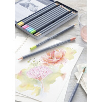 FABER-CASTELL Aquarellstifte GOLDFABER, 12er Metalletui