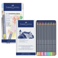 FABER-CASTELL Aquarellstifte GOLDFABER, 12er Metalletui
