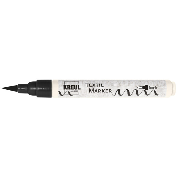 KREUL Textilmarker brush, Pinselspitze, schwarz