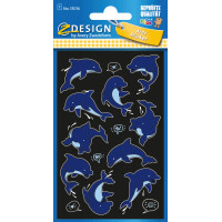 AVERY Zweckform ZDesign KIDS Neon-Sticker "Delfin"