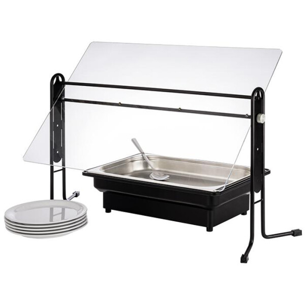 APS Hygieneschutz BUFFET GUARD, schwarz transparent
