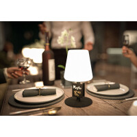 Securit Akku LED-Tischleuchte MICHELLE, schwarz weiß