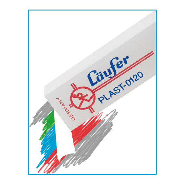 Läufer Kunststoff-Radierer PLAST-0140, transparent