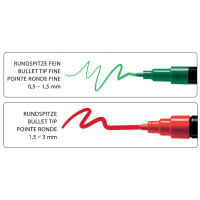 Marabu Acrylmarker "YONO", 0,5 - 1,5 mm, 6er Set