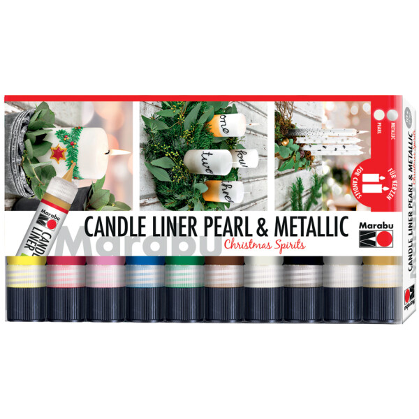 Marabu Kerzenmalfarbe Candle Liner "Christmas Spirits"
