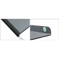 Läufer Schreibunterlage DURELLA Flexoplan DS, grau