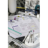 uni-ball Fineliner EMOTT, 10er Set "Pastel Colors"