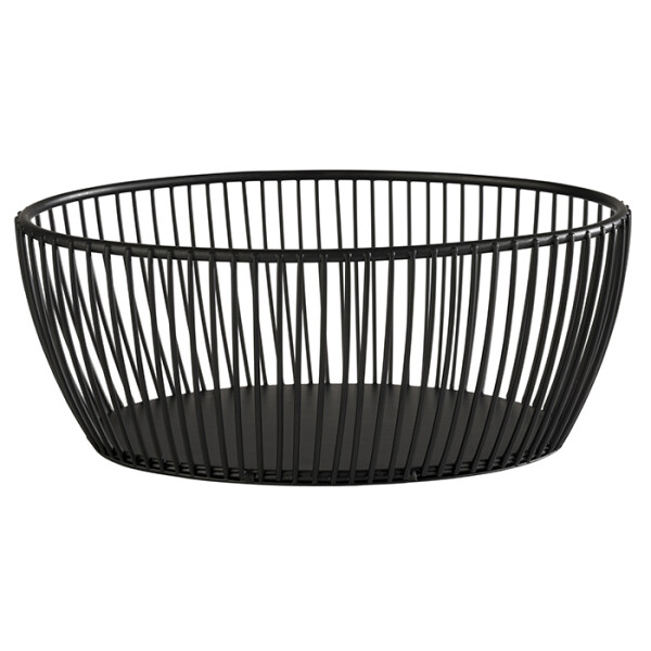 APS Brot- und Obstkorb SVART, oval, 240 x 190 mm, schwarz