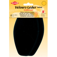 KLEIBER Velour-Leder-Imitat, 95 x 185 mm, schwarz