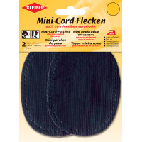 KLEIBER Mini-Cord-Flecken, 110 x 85 mm, blau