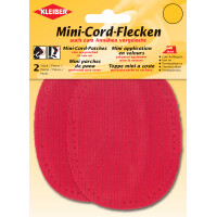 KLEIBER Mini-Cord-Flecken, 110 x 85 mm, hellgrau