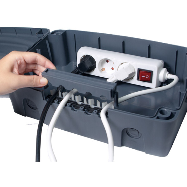 LogiLink Außen-Elektronikbox, wetterfest, IP54, grün