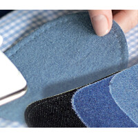 KLEIBER Jeans-Bügelflecken oval, 130 x 100 mm, pink