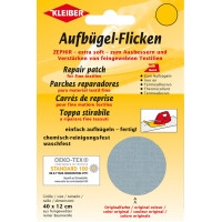 KLEIBER Zephir-Aufbügel-Flicken, 400 x 120 mm, schwarz