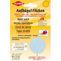 KLEIBER Zephir-Aufbügel-Flicken, 400 x 120 mm, schwarz