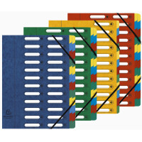 EXACOMPTA Ordnungsmappe, DIN A4, Karton, 12 Fächer,...