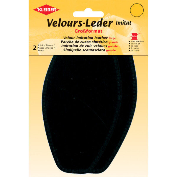 KLEIBER Velour-Leder-Imitat, 95 x 185 mm, taupe