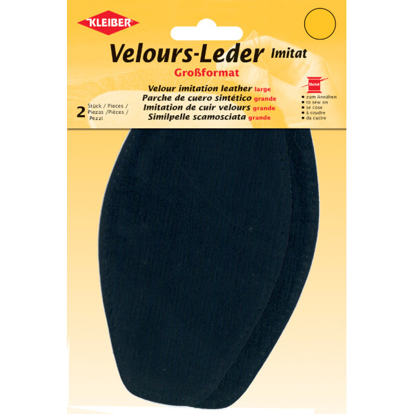 KLEIBER Velour-Leder-Imitat, 95 x 185 mm, taupe