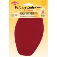 KLEIBER Velour-Leder-Imitat, 95 x 185 mm, taupe