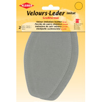 KLEIBER Velour-Leder-Imitat, 95 x 185 mm, taupe