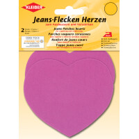 KLEIBER Jeans-Flecken Herzen, 85 x 105 mm , schwarz