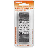 HARO Trekking-Schnürsenkel, rund, 1200 1300 mm, rot...