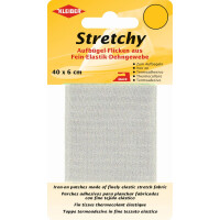 KLEIBER Stretchy-Bügel-Flicken, 400 x 60 mm, schwarz