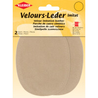KLEIBER Velour-Leder-Imitat, 100 x 130 mm, taupe