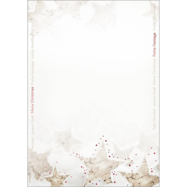 sigel Weihnachts-Motiv-Papier Christmas Timber, A4, 90 g qm