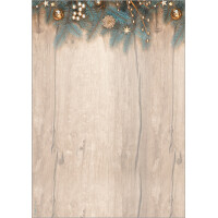 sigel Weihnachts-Motiv-Papier Christmas Timber, A4, 90 g qm