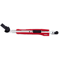 WEDO Profi-Cutter, Klinge: 9 mm, mit Clip, rot schwarz