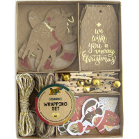 folia Weihnachts-Verpackungs-Set CLASSIC, 44-teilig