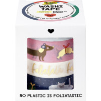 folia Deko-Klebeband Washi-Tape Weihnachten FALALA, 4er-Set