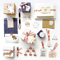 folia Verpackungs-Set PASTELL, 38-teilig