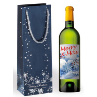 sigel Weihnachts-Flaschentüte "Silver...