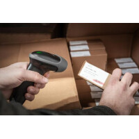 DIGITUS 1D Barcode Handscanner, 200 Scans Min., grau